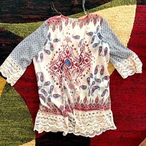 Carigan/flowy shirt.